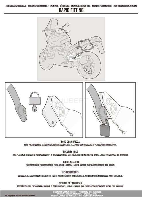 GIVI PLX4130 サイドケースホルダー MONOKEY SIDE ( モノキーサイド ) V37 / V35 用／KAWASAKI ニンジャ 1000 SX専用