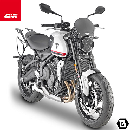 GIVI PR6419 ラジエーターガード コアガード ステンレス製  ブラック／TRIUMPH トライデント 660専用