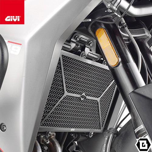 GIVI PR9350 ラジエーターガード コアガード ステンレス製  ブラック／MOTO MORINI X-CAPE 649専用