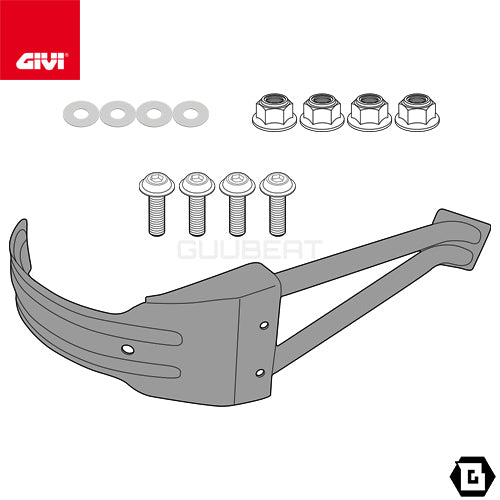 GIVI RM3114KIT スプラッシュガード マッドガード 取付ステー／SUZUKI Vストローム 1050 DE / SUZUKI Vストローム 1050 / SUZUKI Vストローム 1050 XT / SUZUKI Vストローム 1050 SE / SUZUKI Vストローム 1000専用