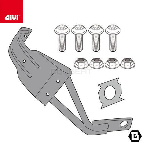 GIVI RM3125KIT スプラッシュガード マッドガード 取付ステー／SUZUKI GSX-8S / SUZUKI V-STROM 800DE専用