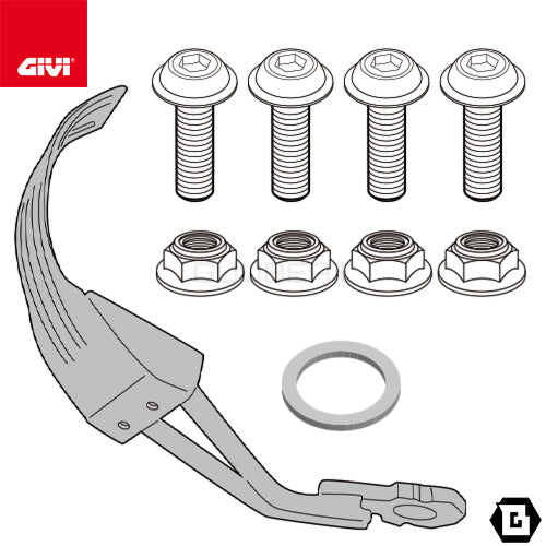 GIVI RM7413KIT スプラッシュガード マッドガード 取付ステー／DUCATI ムルティストラーダ V4専用