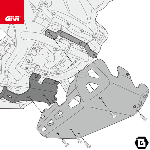 GIVI RP5143 スキッドプレート アンダーガード／BMW R 1300 GS専用