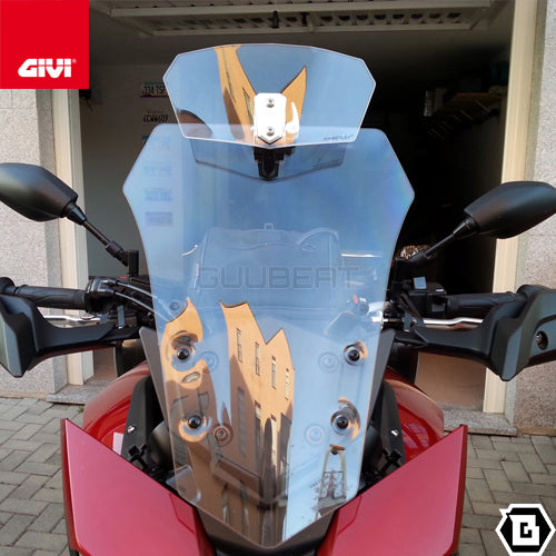 GIVI S180T スポイラー スクリーン 可動式 汎用 ユニバーサル タイプ クリア