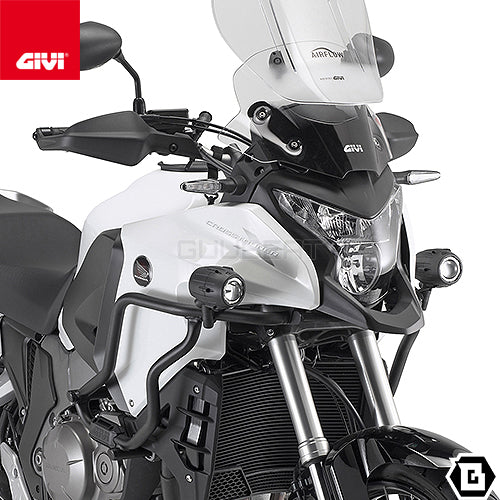 GIVI S310 フォグランプ ユニバーサル ハロゲン 左右セット 取付部 直径21mm - 25mm対応 ／ KAWASAKI ヴェルシス 650 / KTM 390 アドベンチャー他専用