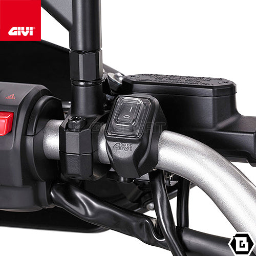 GIVI S310 フォグランプ ユニバーサル ハロゲン 左右セット 取付部 直径21mm - 25mm対応 ／ KAWASAKI ヴェルシス 650 / KTM 390 アドベンチャー他専用