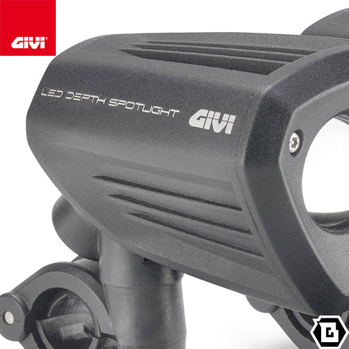 GIVI S312 フォグランプ ユニバーサル LEDフォグランプ 左右セット ブラックアルミボディ 取付部 直径21mm - 25mm対応 ブラック
