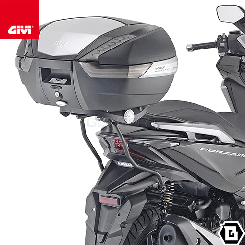 GIVI SR1187B キャリア スペシャルリアラック トップケース用／HONDA フォルツァ350 / HONDA フォルツァ250 / HONDA フォルツァ125専用