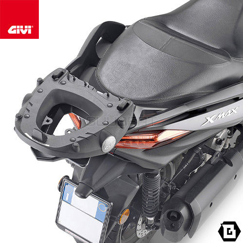 GIVI モノロック/モノキートップケースリアラックフィッティング YAMAHA X-MAX 125/300/400 黒