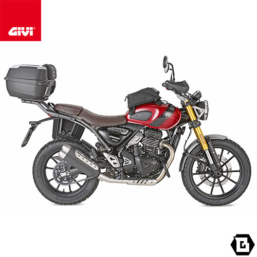 GIVI SR6424 キャリア スペシャルリアラック トップケース用／TRIUMPH スピード 400 / TRIUMPH スクランブラー 400 X専用