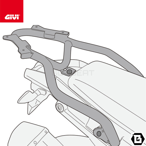 GIVI SR6710 キャリア スペシャルリアラック トップケース用／APRILIA トゥアレグ 660 ラリー / APRILIA トゥアレグ 660専用