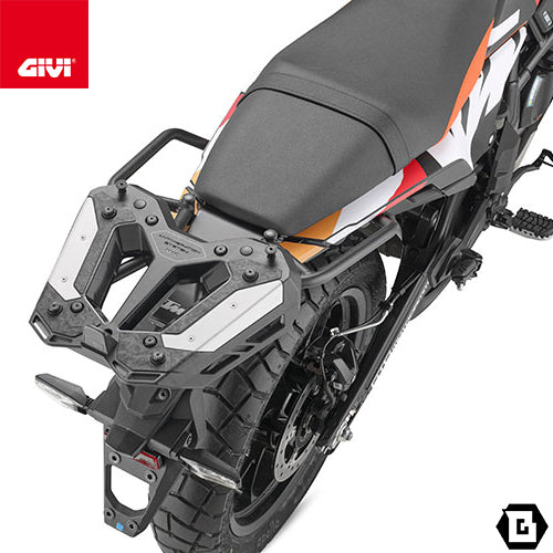 GIVI SR7718 キャリア スペシャルリアラック トップケース用（MONOKEY / MONOLOCKベース別売）｜KTM 390 アドベンチャー R / 390 アドベンチャー X 対応