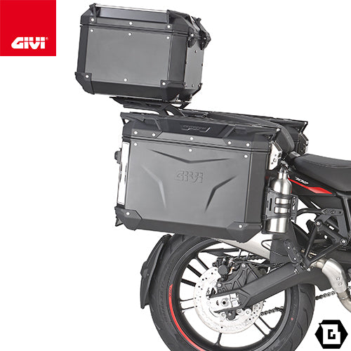 GIVI SR8719 キャリア スペシャルリアラック トップケース用（MONOKEY / MONOLOCKベース別売）｜BENELLI TRK 702 / TRK 702 X / QJ MOTOR SRT 700 SX 対応