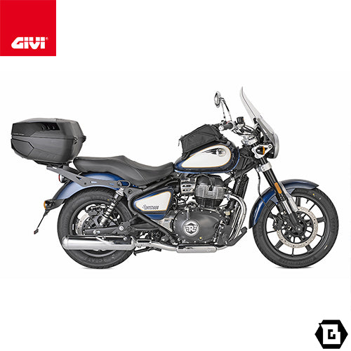 GIVI SR9060 キャリア スペシャルリアラック トップケース用（MONOKEY / MONOLOCKベース別売）｜ROYAL ENFIELD スーパーメテオ 650 対応