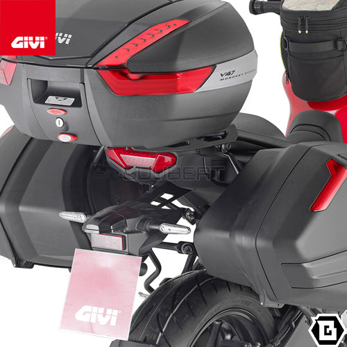 GIVI SRA2159 キャリア アルミニウム製 スペシャルリアラック モノキー ( MONOKEY ) トップケース用 ブラック／YAMAHA トレーサー 9 / YAMAHA トレーサー 9 GT / YAMAHA トレーサー 9 GT プラス専用