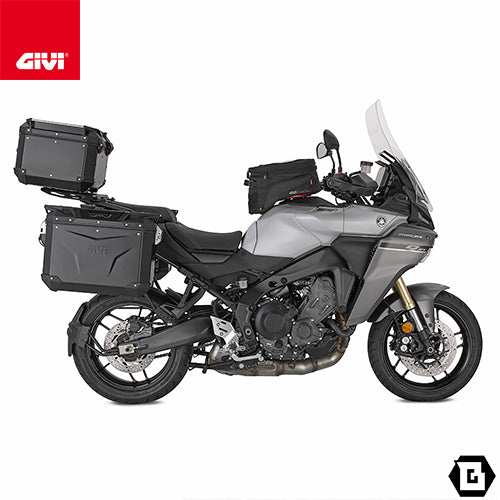 GIVI SRA2171 アルミニウム製 リアキャリア モノキー（MONOKEY）トップケース用 ブラック／YAMAHA トレーサー 9専用