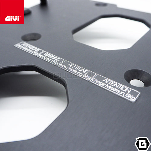 GIVI SRA3117 アルミニウム製 リアキャリア モノキー（MONOKEY）トップケース用 ブラック／SUZUKI Vストローム 1050専用
