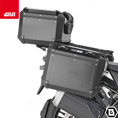 GIVI SRA3117 アルミニウム製 リアキャリア モノキー（MONOKEY）トップケース用 ブラック／SUZUKI Vストローム 1050専用