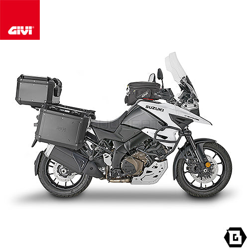 GIVI SRA3117 キャリア アルミニウム製 スペシャルリアラック モノキー ( MONOKEY ) トップケース用 ブラック／SUZUKI Vストローム 1050 DE / SUZUKI Vストローム 1050 / SUZUKI Vストローム 1050 XT / SUZUKI Vストローム 1050 SE専用