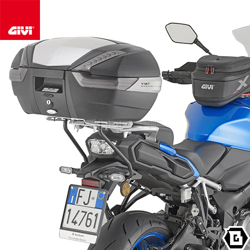 GIVI SRA3128 キャリア アルミニウム製 スペシャルリアラック モノキー ( MONOKEY ) トップケース用 アルミニウム／SUZUKI GSX-S1000 GX専用