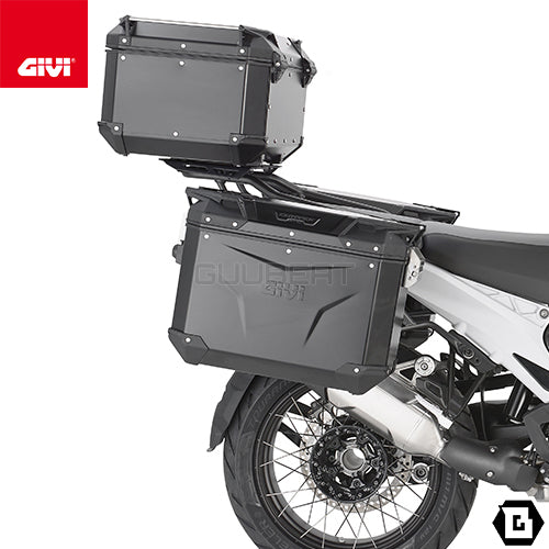 GIVI SRA5143 アルミニウム製 リアキャリア モノキー トップケース用 ブラック／BMW C 400 X / BMW R 1300 GS ADVENTURE専用