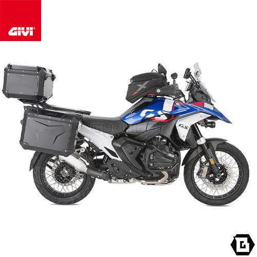 GIVI SRA5143 アルミニウム製 リアキャリア モノキー トップケース用 ブラック／BMW C 400 X / BMW R 1300 GS ADVENTURE専用