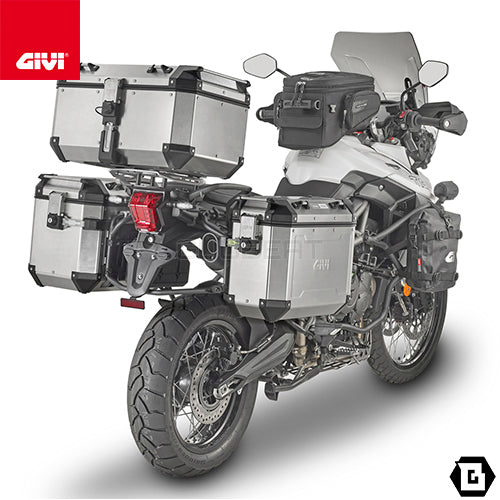 GIVI SRA6401 キャリア アルミニウム製 スペシャルリアラック モノキー ( MONOKEY ) トップケース用 アルミニウム／TRIUMPH タイガー 800 XC / TRIUMPH タイガー 800 XR / TRIUMPH タイガー 800 / TRIUMPH タイガー 800 XC / TRIUMPH タイガー 800 XR専用