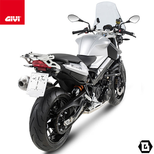 GIVI SRA691 アルミニウム製 リアキャリア モノキー（MONOKEY）トップケース用 アルミニウム／BMW F 800 R専用