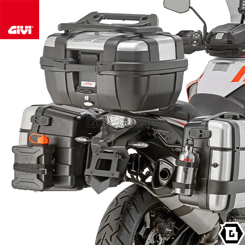 GIVI SRA7703 キャリア アルミニウム製 スペシャルリアラック モノキー ( MONOKEY ) トップケース用 アルミニウム／KTM 1290 スーパーアドベンチャー S / KTM 1290 スーパーアドベンチャー R / KTM 1290 スーパーアドベンチャー T / KTM 1290 スーパーアドベンチャー他専用