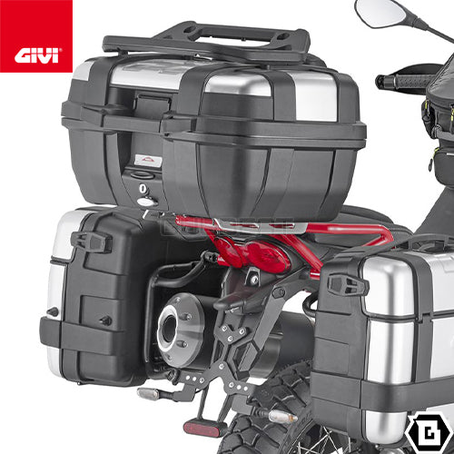 GIVI SRA8203 キャリア アルミニウム製 スペシャルリアラック モノキー ( MONOKEY ) トップケース用 アルミニウム／MOTO GUZZI V85 TT専用