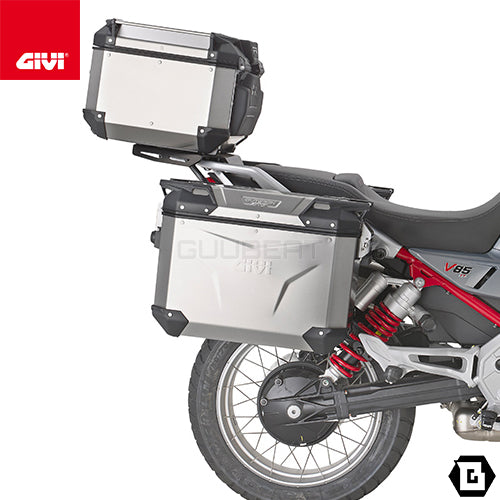 GIVI SRA8209 アルミニウム製 リアキャリア モノキー（MONOKEY）トップケース用 アルミニウム／MOTO GUZZI V85 TT専用