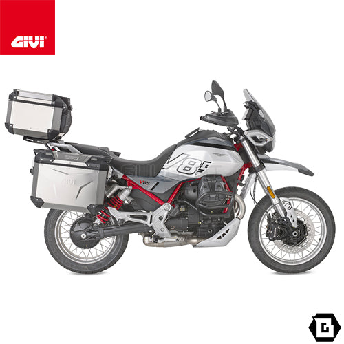 GIVI SRA8209 アルミニウム製 リアキャリア モノキー（MONOKEY）トップケース用 アルミニウム／MOTO GUZZI V85 TT専用