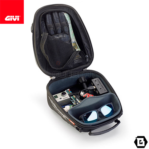 GIVI ST605C タンクバッグ タンクロック ED ( TANKLOCK ED )  キー付き 15L容量 ブラック