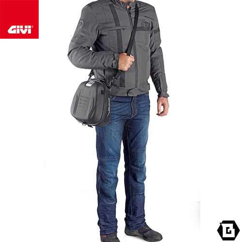 GIVI ST605+ タンクバッグ TanklockED対応 キー付き 5L 防水仕様｜反射プリント付 スマホホルダー・レインカバー付