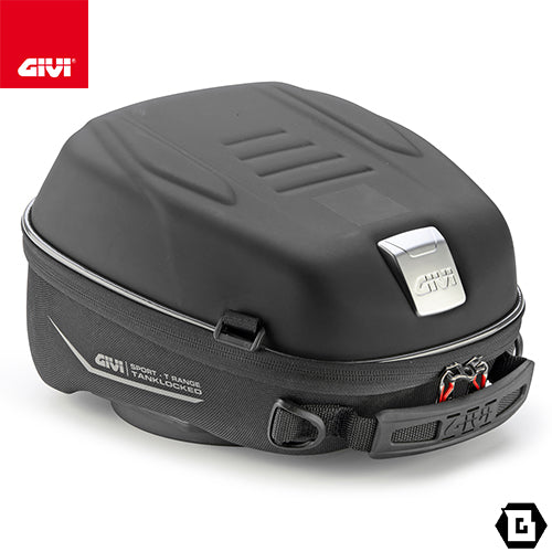 GIVI ST605+ タンクバッグ TanklockED対応 キー付き 5L 防水仕様｜反射プリント付 スマホホルダー・レインカバー付