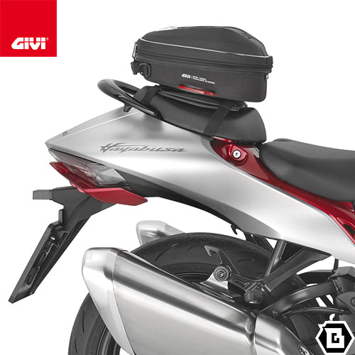 GIVI ST610+ タンクバッグ TANKLOCK対応 6〜10L可変 コンパクトモデル｜Seatlock対応 防水レインカバー付