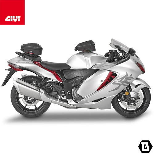 GIVI ST610+ タンクバッグ TANKLOCK対応 6〜10L可変 コンパクトモデル｜Seatlock対応 防水レインカバー付