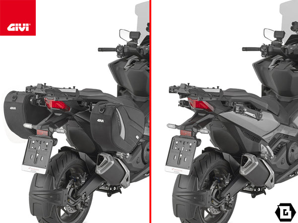 GIVI STL1188 STELTH サイドバッグホルダー STELTHシステム 左右セット EASY12L / EASY12R専用 EASY12L / EASY12R｜HONDA X-ADV / フォルツァ750 対応