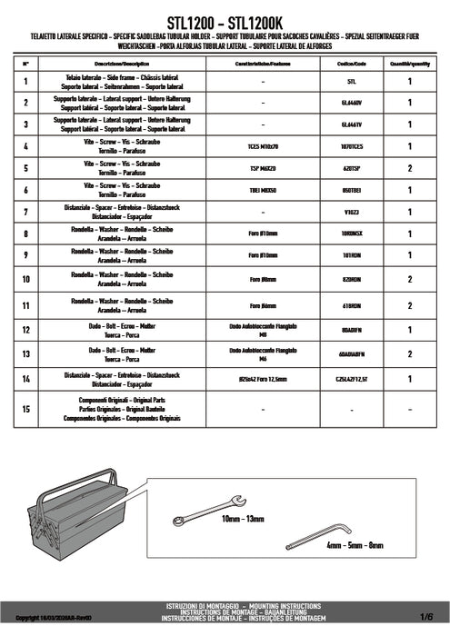GIVI STL1200 STELTH サイドバッグホルダー STELTHシステム 左側専用 EASY12L専用 EASY12L｜HONDA CB750 ホーネット 対応