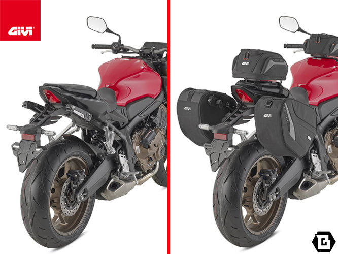 GIVI STL1208 STELTH サイドバッグホルダー STELTHシステム 左右セット EASY12L / EASY12R専用 EASY12L / EASY12R｜HONDA CBR 650 R / CB 650 R / CB650R 対応