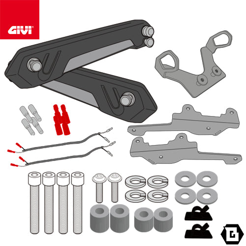 GIVI STL4117 サイドバッグホルダー STELTHシステム 左右セット EASY12L / EASY12R専用｜KAWASAKI Z 650 / Z 650 S 対応