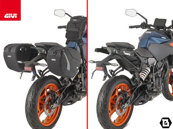 GIVI STL7720 STELTH サイドバッグホルダー STELTHシステム 左右セット EASY12L / EASY12R専用 EASY12L / EASY12R｜KTM 390 デューク / 125 デューク 対応