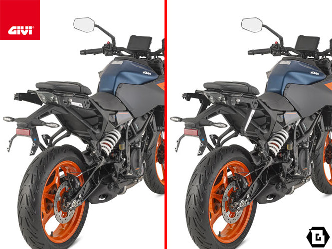 GIVI STL7720 STELTH サイドバッグホルダー STELTHシステム 左右セット EASY12L / EASY12R専用 EASY12L / EASY12R｜KTM 390 デューク / 125 デューク 対応