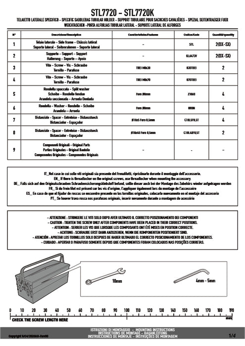GIVI STL7720 STELTH サイドバッグホルダー STELTHシステム 左右セット EASY12L / EASY12R専用 EASY12L / EASY12R｜KTM 390 デューク / 125 デューク 対応