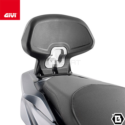GIVI TB1190A バックレスト ブラック／HONDA PCX160 / HONDA PCX150 / HONDA PCX125専用
