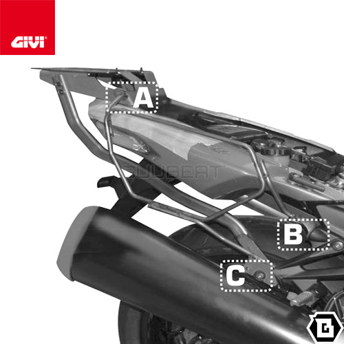 GIVI TE4106 サイドバッグホルダー イージーロック (EASYLOCK) ST609 専用／KAWASAKI ZZR 1400専用