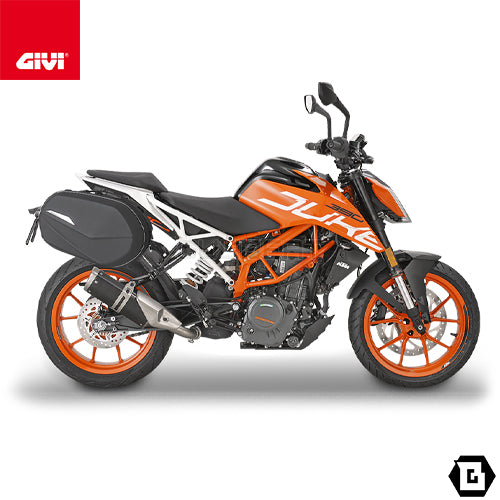 GIVI TE7707 サイドバッグホルダー イージーロック (EASYLOCK) ST609 専用／KTM 390 デューク / KTM 125 デューク専用