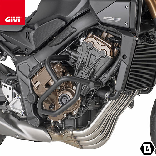 GIVI TN1185 エンジンガード クラッシュバー ブラック スチール製｜HONDA CB 650 R 対応