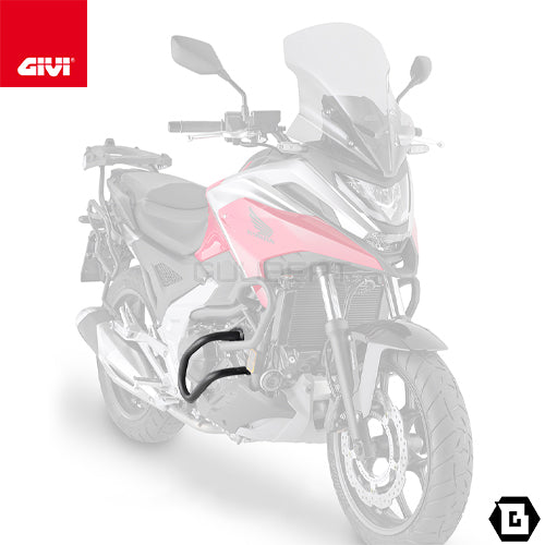 GIVI TN1192 エンジンガード クラッシュバー ブラック／HONDA NC750X専用