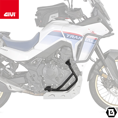 GIVI TN1201 エンジンガード クラッシュバー ブラック／HONDA XL750 トランザルプ専用